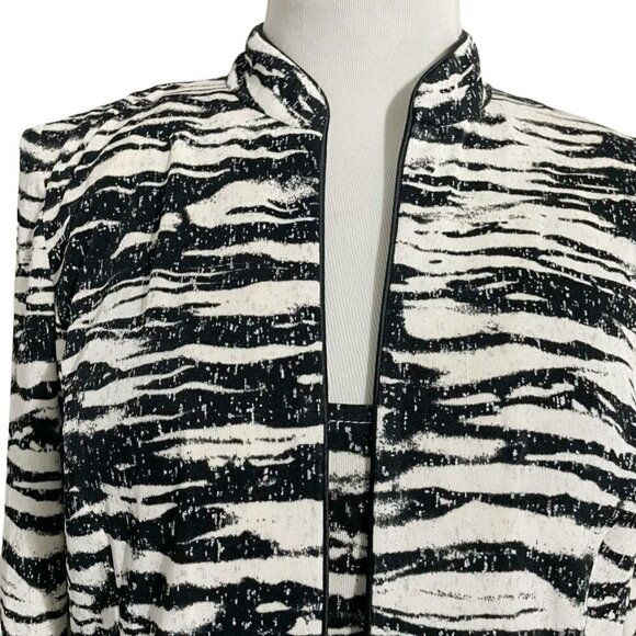 Alex Evenings Medium Top Blouse 2 Piece Set Career Office Wedding Party Cocktail - Picture 2 of 7